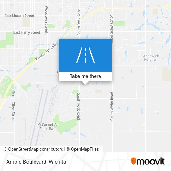 Mapa de Arnold Boulevard