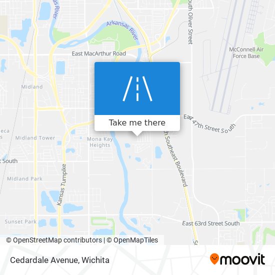 Cedardale Avenue map