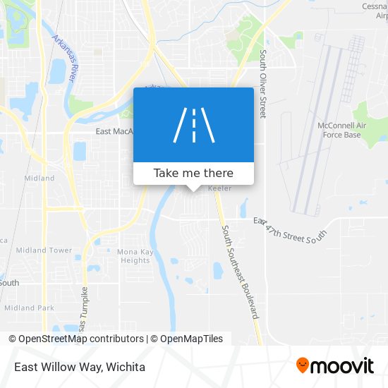 East Willow Way map