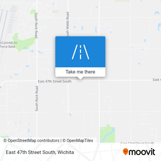 Mapa de East 47th Street South