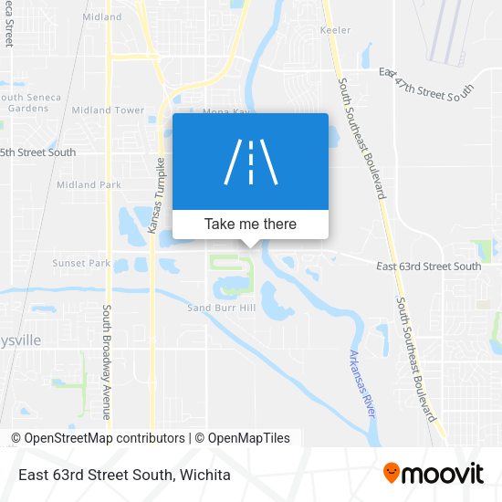East 63rd Street South map