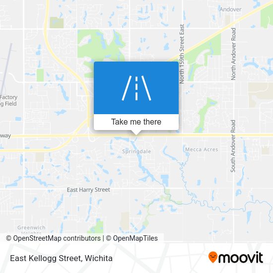 East Kellogg Street map