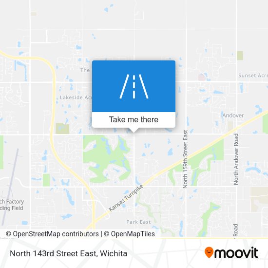 North 143rd Street East map