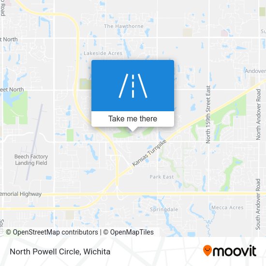 North Powell Circle map