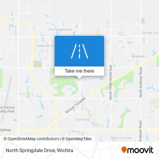 Mapa de North Springdale Drive