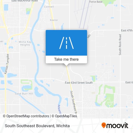 South Southeast Boulevard map