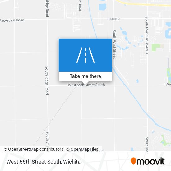 Mapa de West 55th Street South