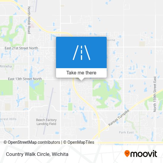 Country Walk Circle map