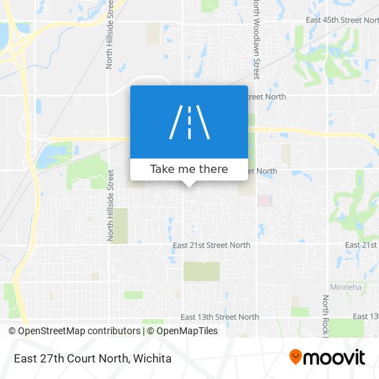East 27th Court North map