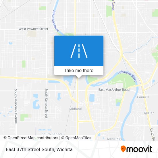 Mapa de East 37th Street South