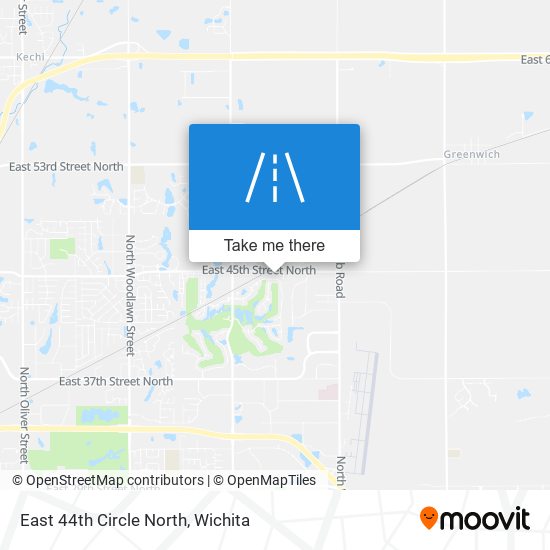 East 44th Circle North map