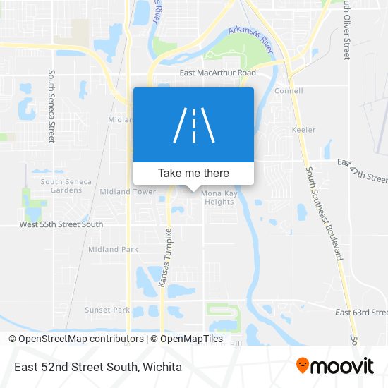 East 52nd Street South map