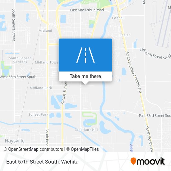 Mapa de East 57th Street South
