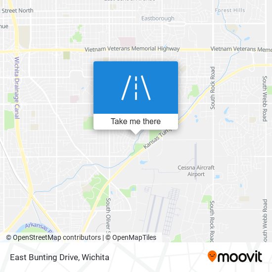 East Bunting Drive map