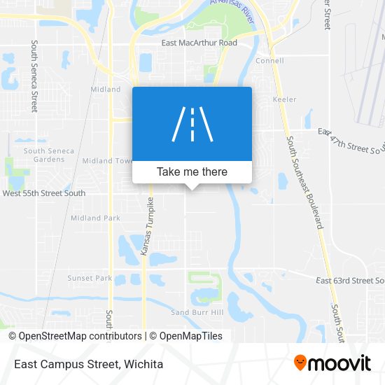 Mapa de East Campus Street