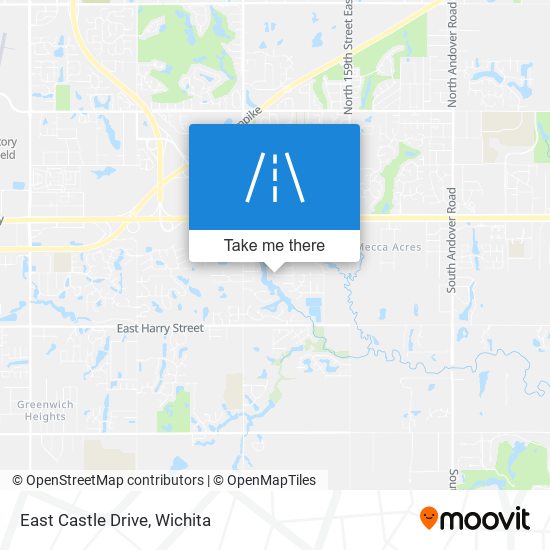 East Castle Drive map