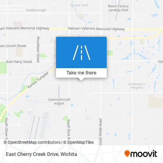 East Cherry Creek Drive map