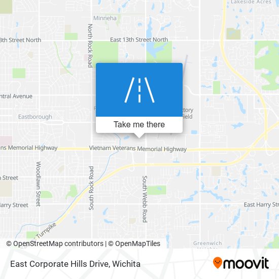 Mapa de East Corporate Hills Drive