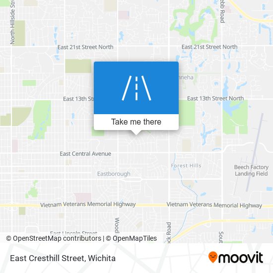 East Cresthill Street map