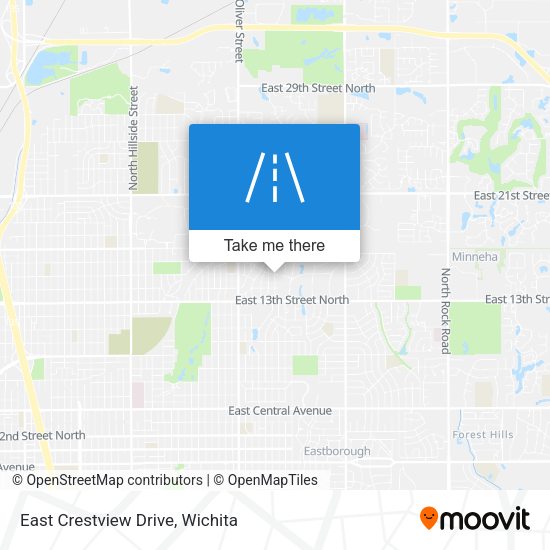East Crestview Drive map