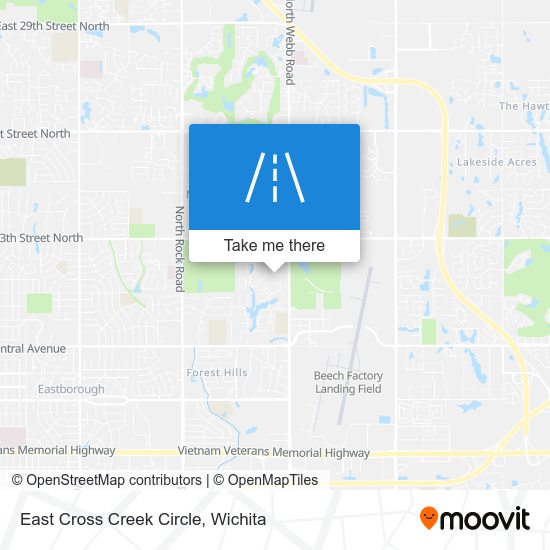 East Cross Creek Circle map