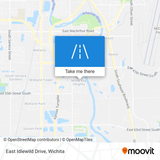 East Idlewild Drive map