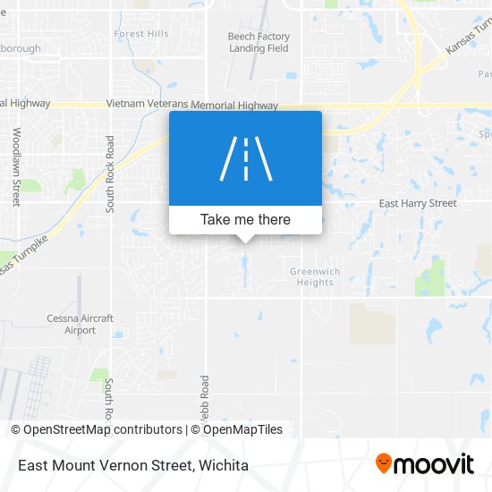 East Mount Vernon Street map