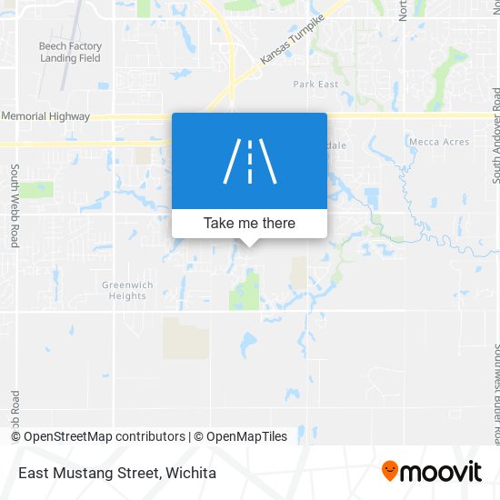 East Mustang Street map