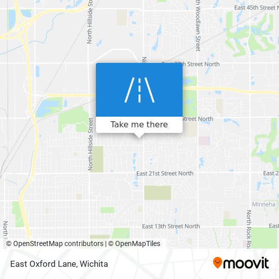 East Oxford Lane map