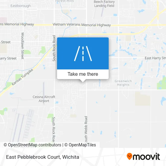 Mapa de East Pebblebrook Court