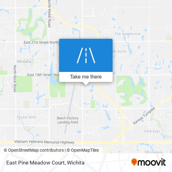 Mapa de East Pine Meadow Court