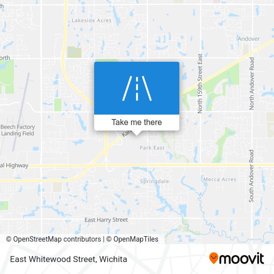 East Whitewood Street map