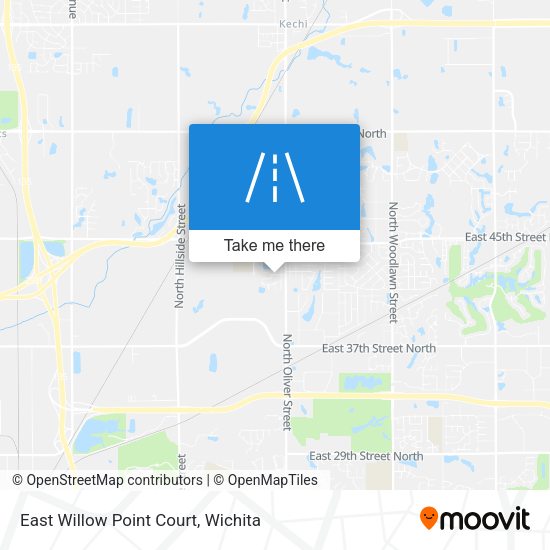 East Willow Point Court map