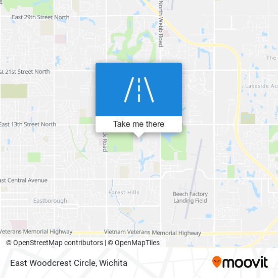 East Woodcrest Circle map