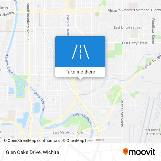 Mapa de Glen Oaks Drive