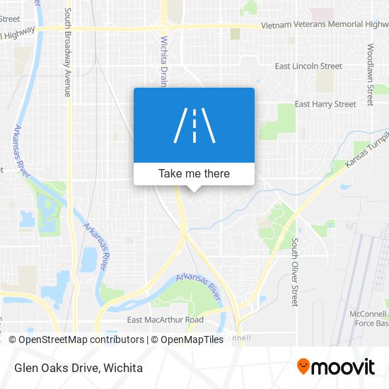 Glen Oaks Drive map