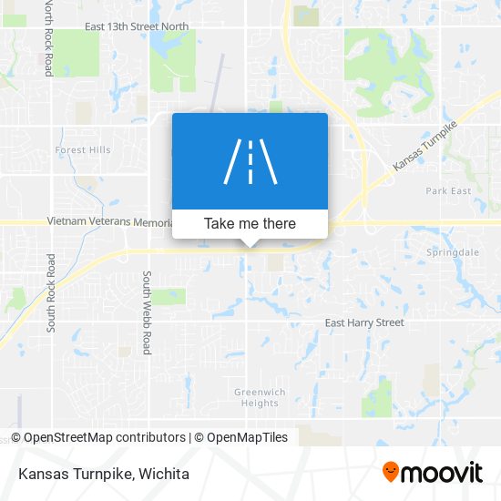 Mapa de Kansas Turnpike