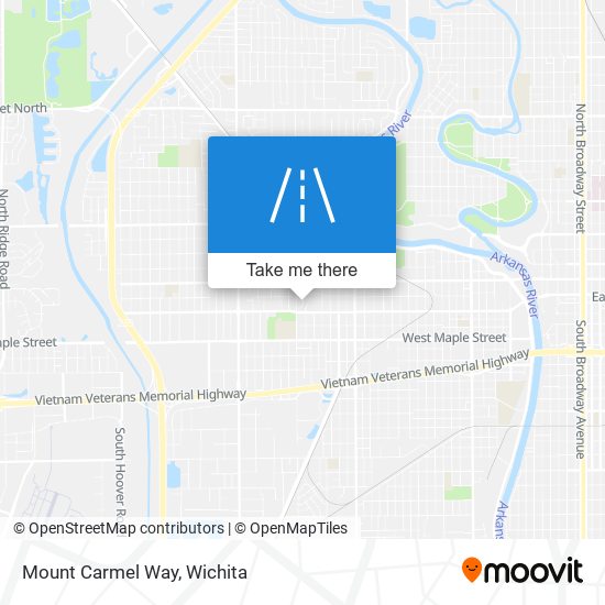 Mount Carmel Way map