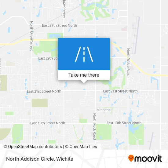 North Addison Circle map