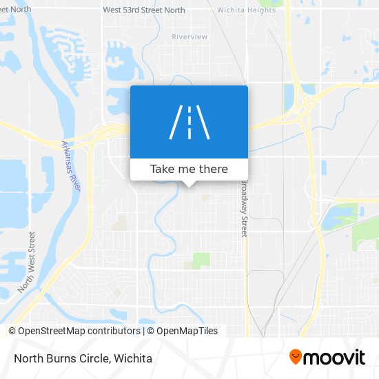 North Burns Circle map