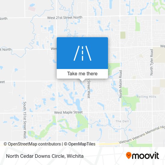 Mapa de North Cedar Downs Circle