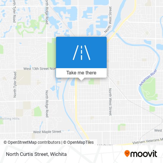 North Curtis Street map