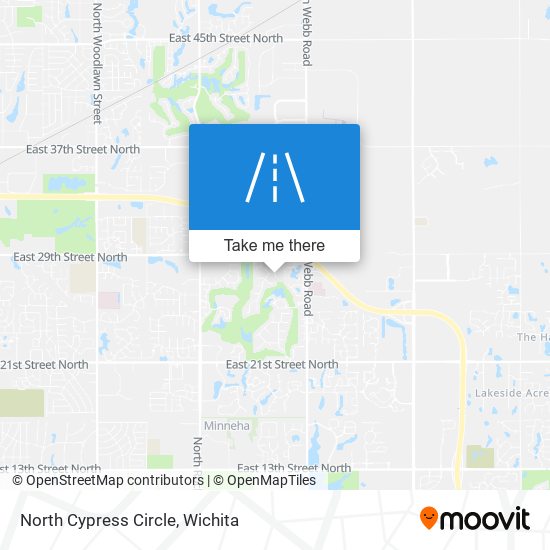 North Cypress Circle map