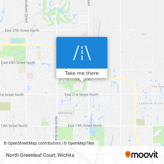 North Greenleaf Court map