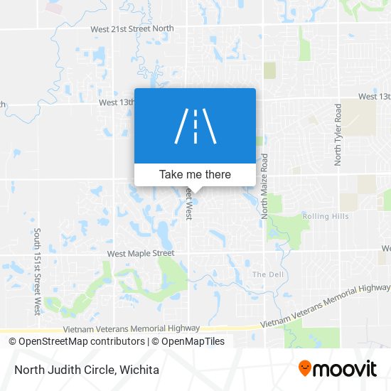 North Judith Circle map