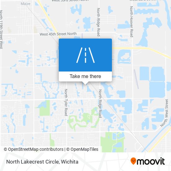 Mapa de North Lakecrest Circle