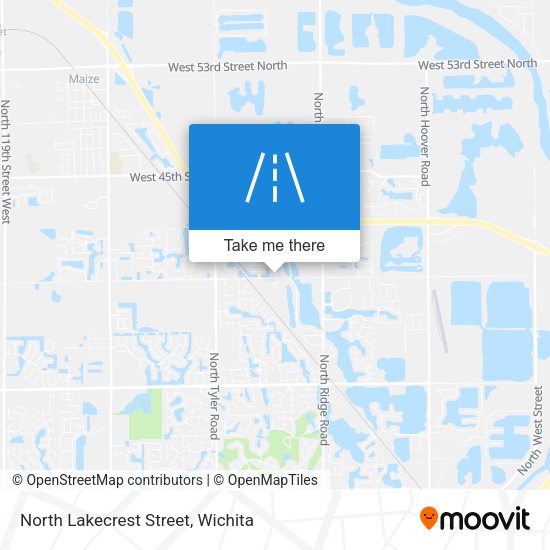 North Lakecrest Street map