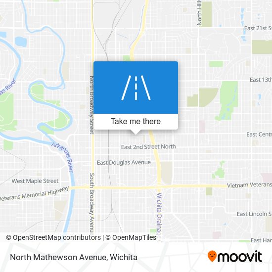 North Mathewson Avenue map