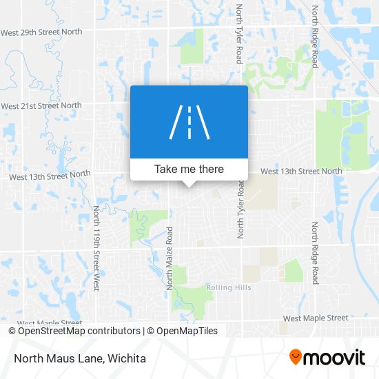 North Maus Lane map