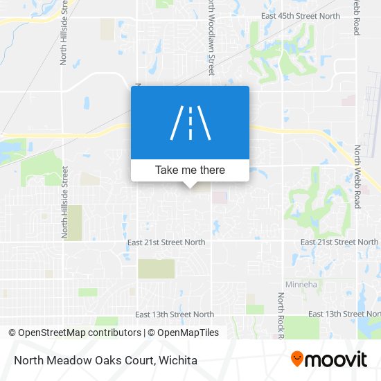 North Meadow Oaks Court map